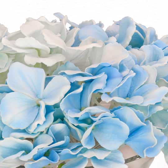 8" Hydrangea in Glass Vase
